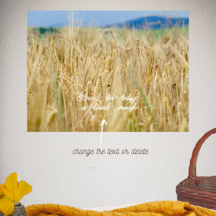 Yellow field poster