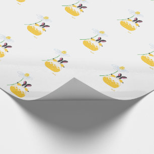 Yellow Fifi Daisy Bunny Wrapping Paper