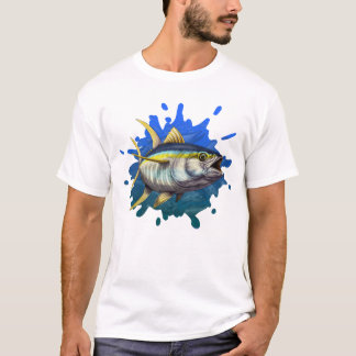 Yellow Fin Tuna Custom Illustration T-Shirt