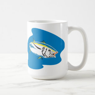 Yellow Fin Tuna Fish Retro Coffee Mug