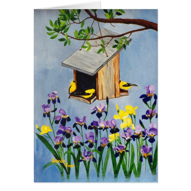 Yellow Finch Blank Card (Front)