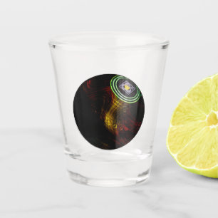 Yellow Fire Lawn Bowl, Shot Glass