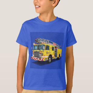 Yellow Fire Truck, by Natasha Us T-Shirt
