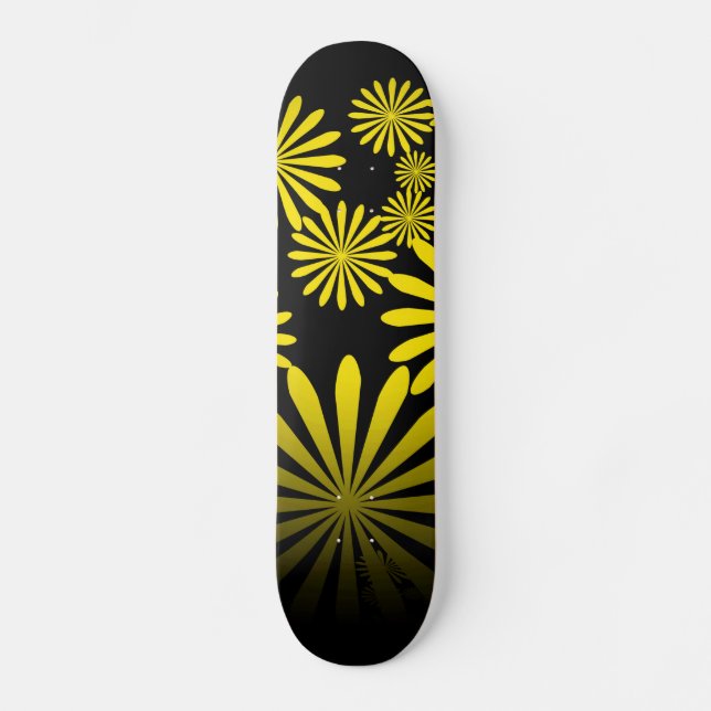 Yellow Fireworks Skateboard (Front)