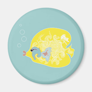 Yellow Fish Magnet