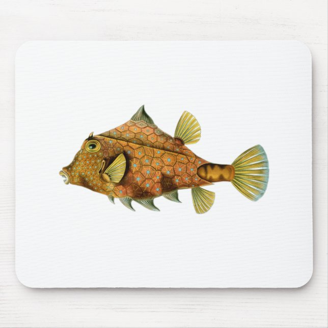 Yellow Fish Mouse Pad (Front)