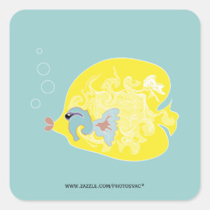Yellow Fish Sticker