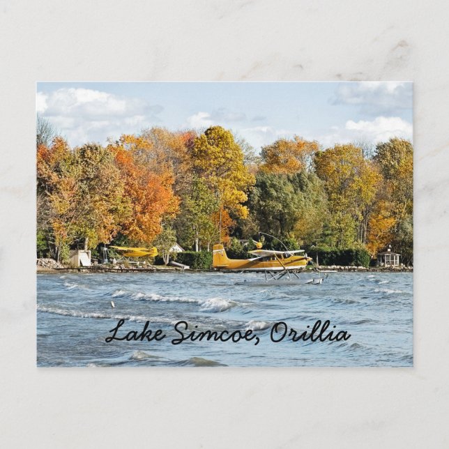 Yellow Float Plane Postcard (Front)