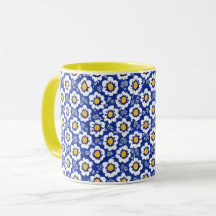 Yellow Floral Arabic Pattern