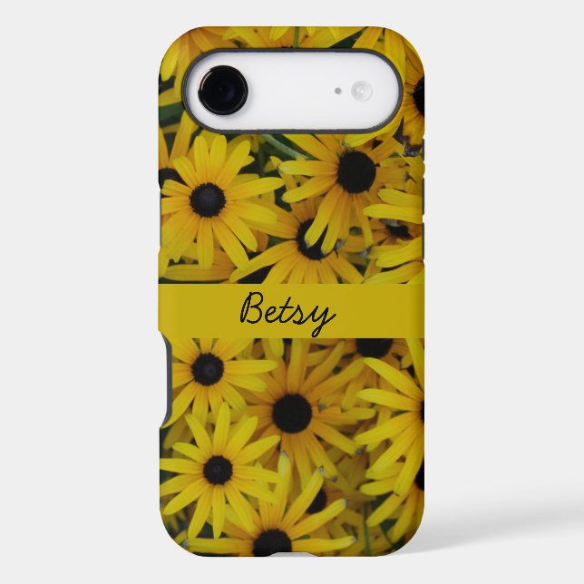 Yellow Floral Black-Eyed Susan iPhone Case (Back)