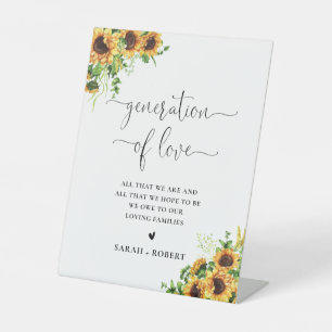 Yellow Floral Generation of Love Sign