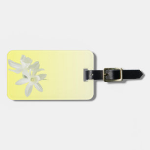 Yellow Floral Luggage Tag