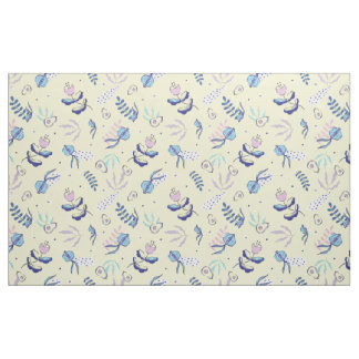 Yellow Floral Patterned Fabric & Crafting Patterns
