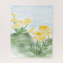 Yellow Floral Puzzle