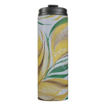 Yellow Floral Tumbler