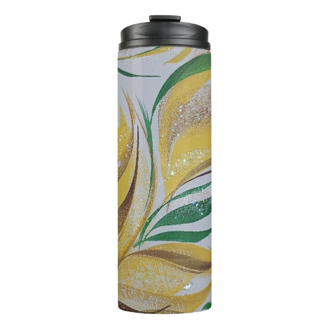 Yellow Floral Tumbler (Front)