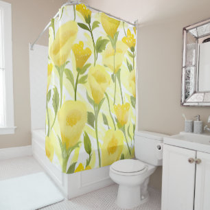 Yellow Floral Watercolor Painting