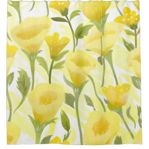 Yellow Floral Watercolor Painting