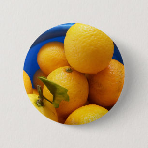 Yellow Florida Lemons 2 Inch Round Button