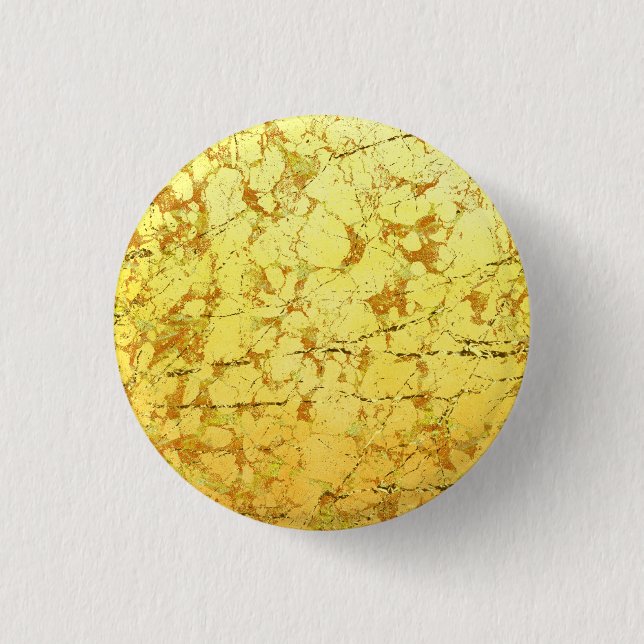 Yellow Flower 1 Inch Round Button (Front)