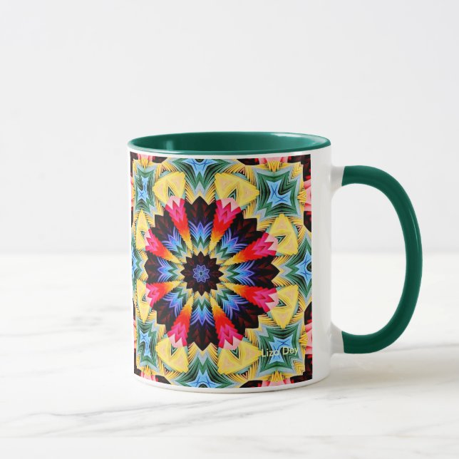 Yellow Flower Abstract Mug (Right)