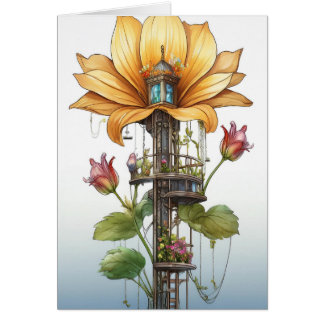 Yellow Flower Address Change Card