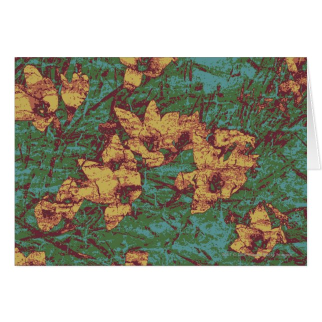 Yellow flower against leaf camouflage pattern 2 (Front Horizontal)