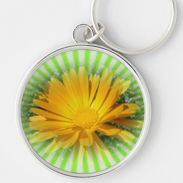 yellow flower,daisy keychain (Front)