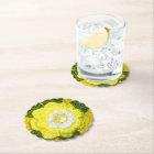 Yellow Flower Designer Crochet Print Reusable