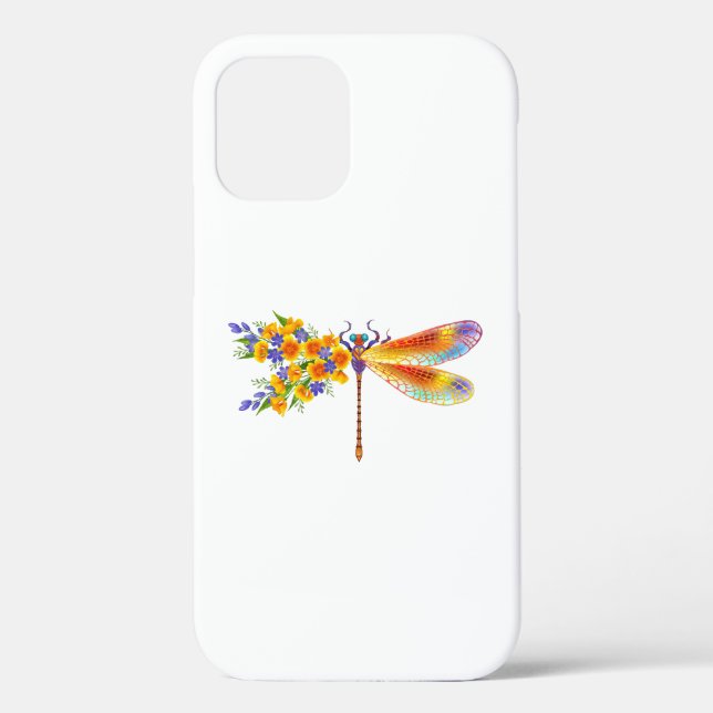 Yellow Flower Dragonfly Case-Mate iPhone Case (Back)