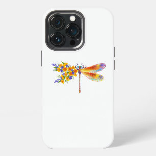 Yellow Flower Dragonfly iPhone 13 Pro Case
