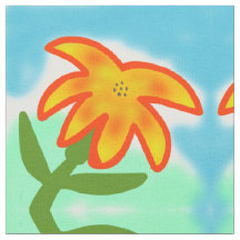 yellow flower fabric