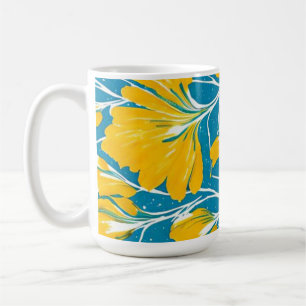 yellow flower garden coffee mug