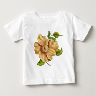 Yellow Flower Illustration Baby T-Shirt