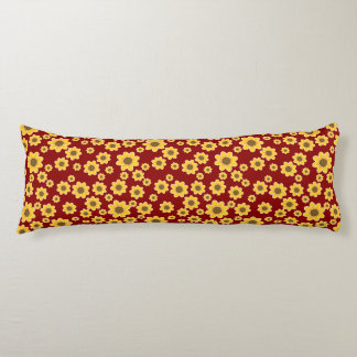Yellow Flower Motif | Yellow Daisy Pattern Body Pillow
