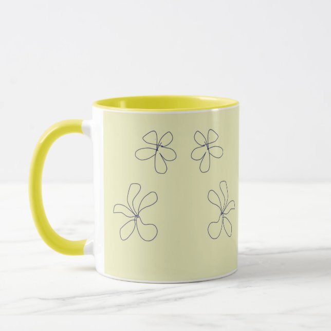 yellow flower mug (Gauche)