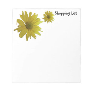 Yellow Flower Notepad