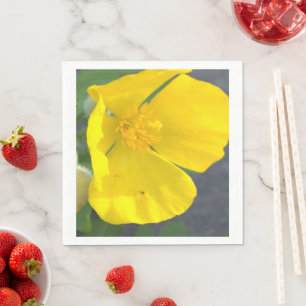 Yellow Flower Photo Napkins