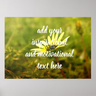 Yellow flower poster