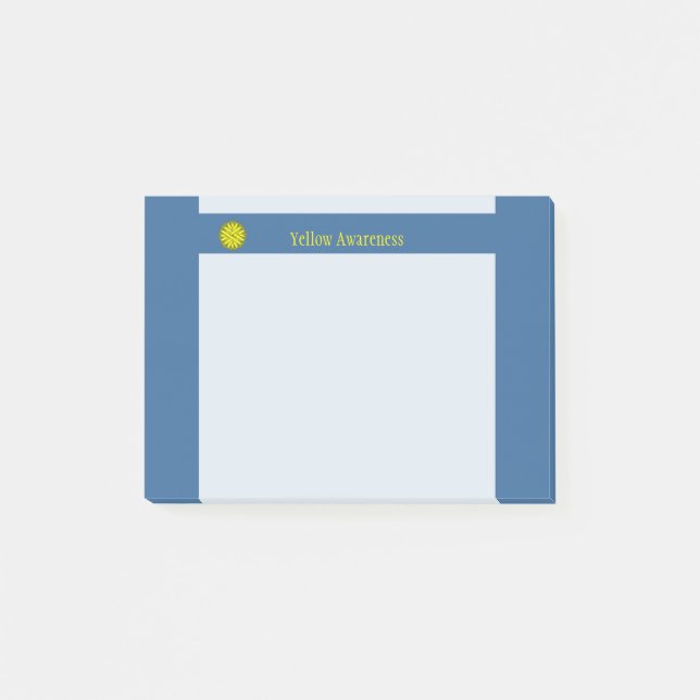 Yellow Flower Ribbon by Kenneth Yoncich Post-it Notes (Front)