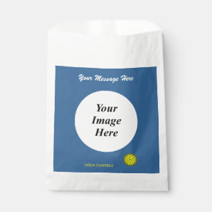 Yellow Flower Ribbon Template by Kenneth Yoncich Favour Bag