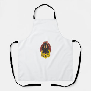 Yellow Flower Sunflower Women Girls Dog Gift Dachs Apron