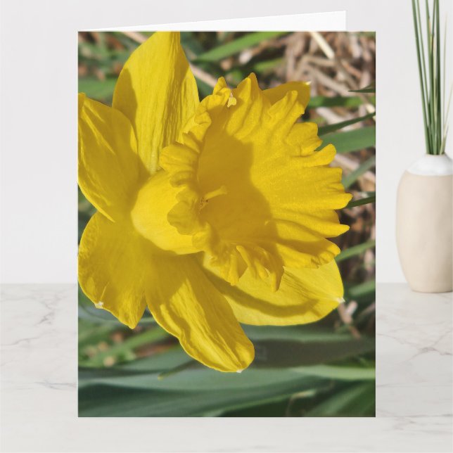 Yellow flower thank you card (Front)