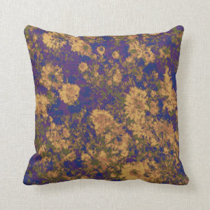 Yellow flower throw pillow