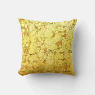 Yellow Flower Throw Pillow