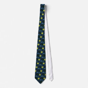 yellow flower tie