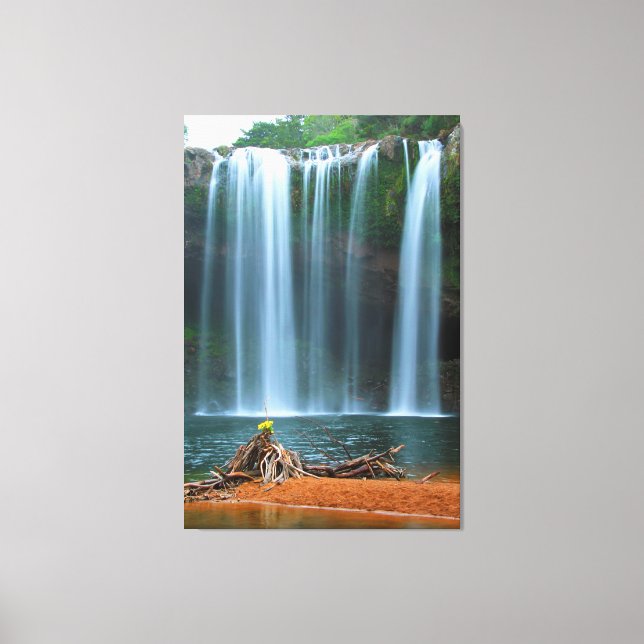 YELLOW FLOWER WATERFALL 32x48 Canvas Print (Front)