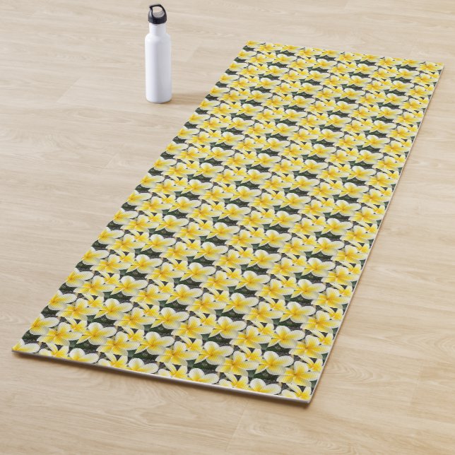 Yellow flower yoga mat (In Situ)