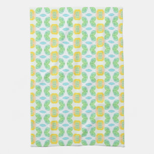 Yellow Flowered Kitchen Tea Towel
