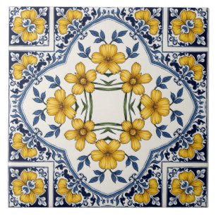 Yellow Flowers 2 Tile